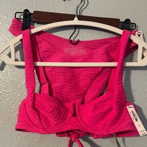 Victoria's Secret Hot Pink Textured Swimwear
